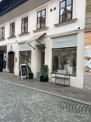 Front store  at Emazing Cake Shop in Ljubljana
