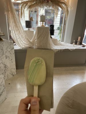 Lemon cake popsicle  at Emazing Cake Shop in Ljubljana