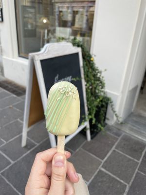 Lemon cake popsicle  at Emazing Cake Shop in Ljubljana