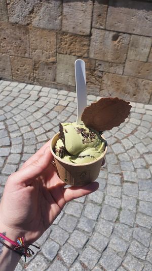 Matcha Stracciatella vegan at Chunks by KoRo in Jena