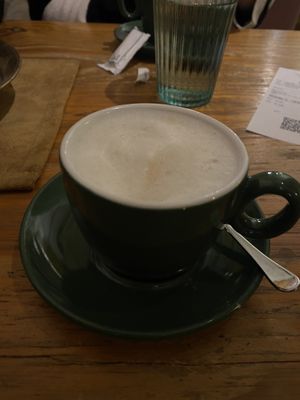 Cappuccino with almond milk   at Program Bar in Zagreb
