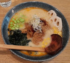 Vegan chili miso ramen at Momotoko - Ainoa in Espoo