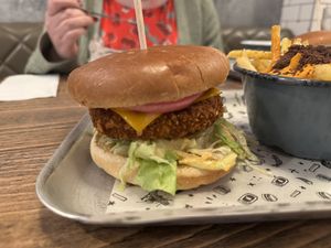 Harlem Fake burger  at Fat Hippo in Birmingham