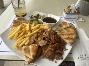  Vegan Gyros-plate   at Jasmine in Corfu