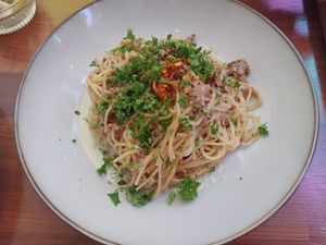 Fungi pasta at Darc-en-Ciel in Seoul