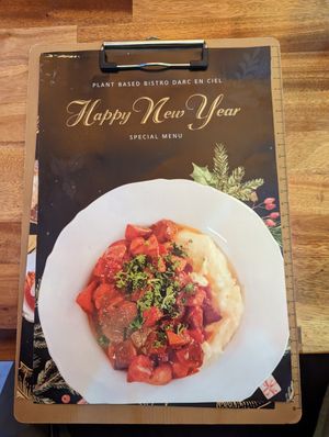 Front page of special menu at Darc-en-Ciel in Seoul