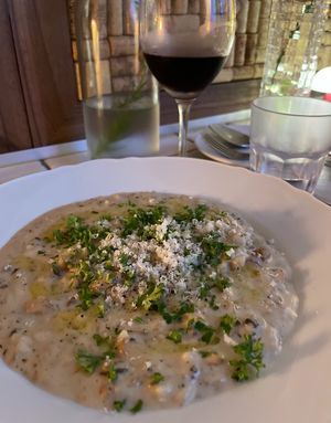 Mushroom Risotto with truffle oil  at Darc-en-Ciel in Seoul
