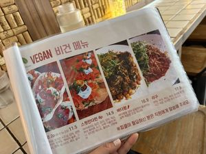 Vegan menu: Taco, Open Baguette, Sea flavor spaghetti, Ragu spaghetti  at Darc-en-Ciel in Seoul