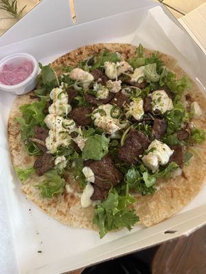 Hot chili bbq tortilla pizza to go pack😄  at Darc-en-Ciel in Seoul