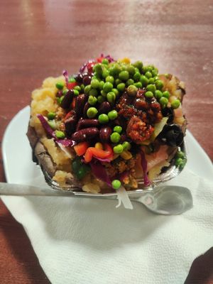 Vegan Kumpir (all vegan ingredients) at Eat Kumpir in Cologne