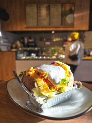 Kumpir Veggi light at Eat Kumpir in Cologne