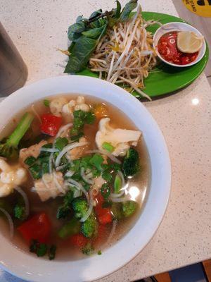 Vegan pho at Hien Vuong in Footscray
