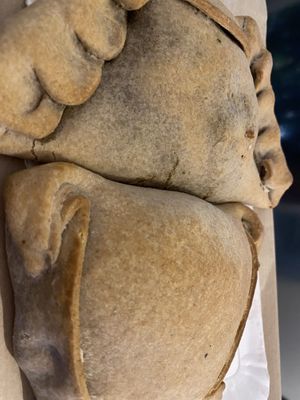 empanadas  at Estallido Vegano in Santiago