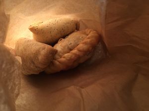 Some pastries from their bakery (most of the stuff was vegetarian)  at Vegafe - Augustijonu Str. in Vilnius