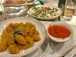 Vegan gnocchi  at Vegafe - Augustijonu Str. in Vilnius