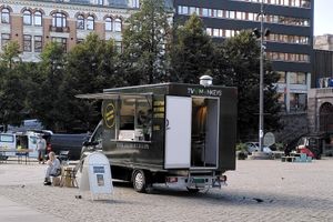 Food truck at Youngstorget Square at Two Monkeys in Oslo