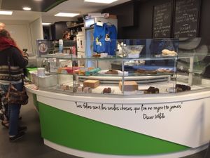 Inside at Vegan Folie's in Paris