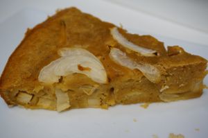 Cake salé (Onions & Tofu) at Vegan Folie's in Paris