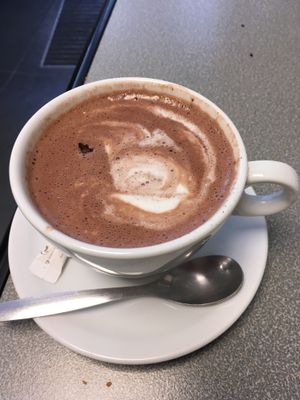 Hot chocolatier  at Vegan Folie's in Paris