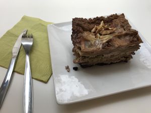 Vegetable Walnut lasagne at Vegan Folie's in Paris