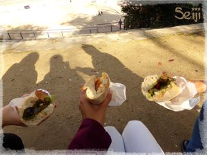 Vegan sandwichs aux Arènes de Lutèce at Vegan Folie's in Paris