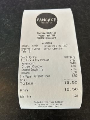 bill  at Pancake District in Dordrecht