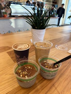 Chia seed pudding with choc ganache   at Voyager Craft Coffee - Stevens Creek Blvd in Santa Clara