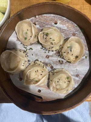 tofu dumplings  at Lady Dumpling in Barcelona