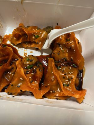 Dumplings de berenjena  at Lady Dumpling in Barcelona