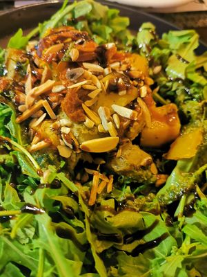 Veggies and rocket salad at Casa do Prego in Lagos