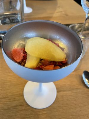 Dessert amuse  at 't Havenmantsje in Harlingen