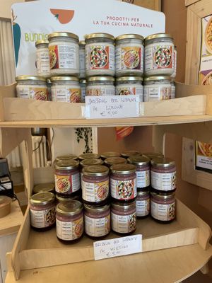 Vegan sauces  at Buonissimo in San Marino City