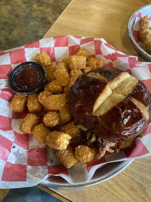 How High sandwich - BBQ Jackfruit, slaw, ranch  at Twisted Plants in Milwaukee