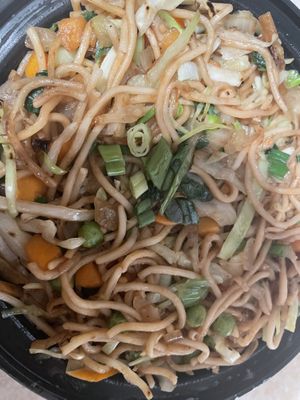 Vegetable noodles made vegan   at Cumin N Eat in Allentown