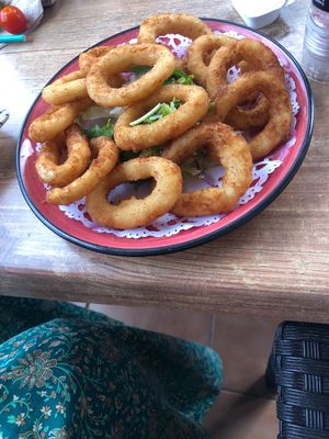 Onion rings  at Marivent in Mallorca