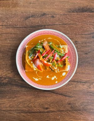 Hummingbird Tofu Curry  at Plants of Roselyn in South East London