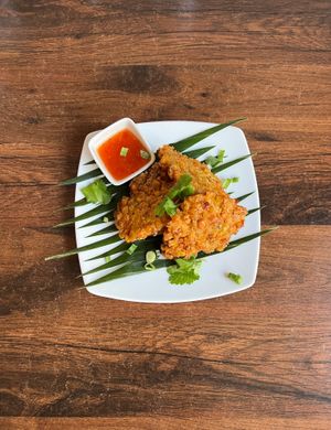 Sweetcorn Croquettes at Plants of Roselyn in South East London