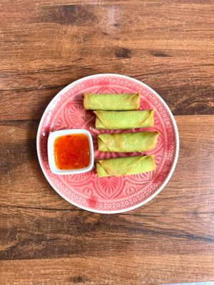 Banyan Green Spring Rolls at Plants of Roselyn in South East London