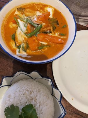 Ancient Cambodian Khmer curry  at Plants of Roselyn in South East London