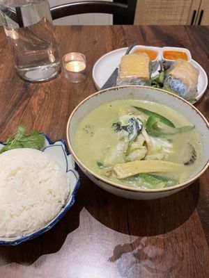 Vegan Green Jackfruit Curry - spicy!   at Plants of Roselyn in South East London
