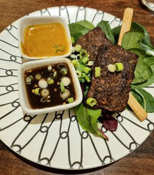 PLANTISH MUSHROOM SKEWERS at Plants of Roselyn in South East London
