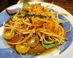 SWEDE SOM TUM SALAD at Plants of Roselyn in South East London