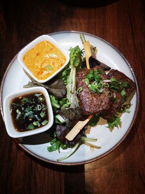 Mushroom Skewers at Plants of Roselyn in South East London