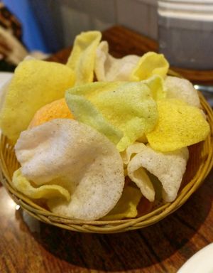 Vegan Prawn Crackers at Plants of Roselyn in South East London