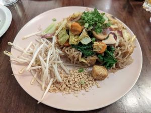 Pad thai at Plants of Roselyn in South East London