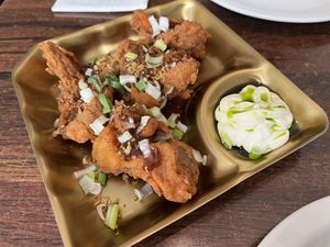 crispy mushrooms  at Plants of Roselyn in South East London