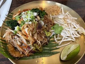 pad thai  at Plants of Roselyn in South East London