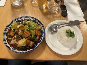 Main course  at Plants of Roselyn in South East London