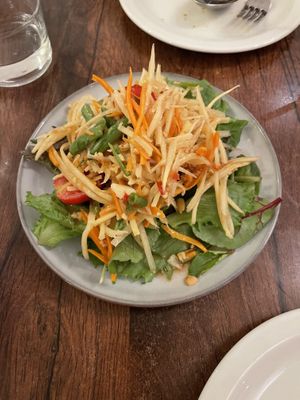 Spicy thai salad  at Plants of Roselyn in South East London
