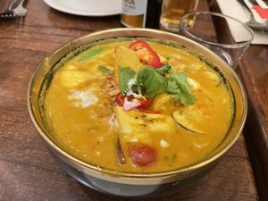 Banana curry   at Plants of Roselyn in South East London